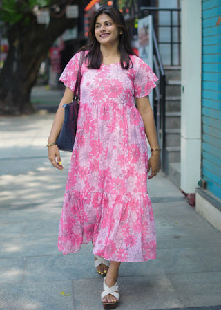 PINK WINK MAXI DRESS | ANKLE LENGTH