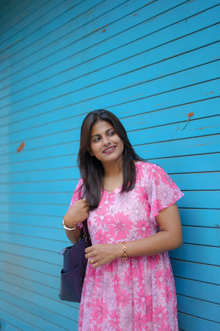 PINK WINK MAXI DRESS | ANKLE LENGTH