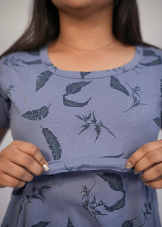 LEAFY RUFFLE | ZIPLESS FEEDING PANT SET