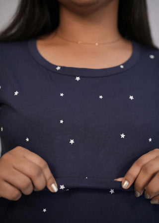 NAVY STAR | ZIPLESS FEEDING PANT SET