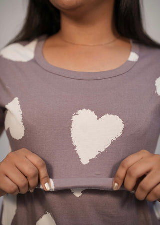 HEARTS | ZIPLESS FEEDING PANT SET