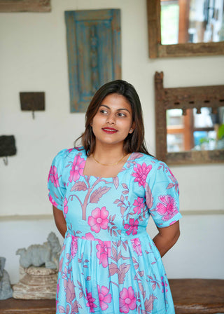 AQUA FLORA SPRAY| MATERNITY MAXI ANKLE LENGTH