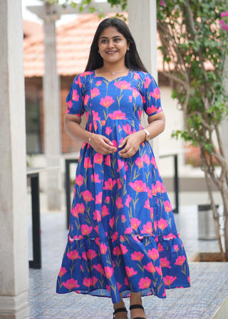 BLUE PINK TULIP | MATERNITY MAXI ANKLE LENGTH