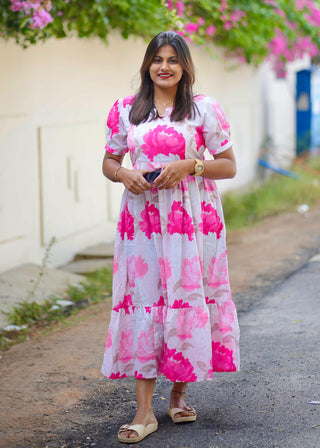 PINK PETUNIA | MATERNITY MAXI ANKLE LENGTH