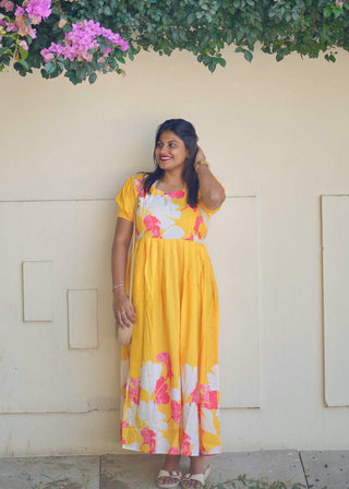 SUNSHINE BLOOSOM | MATERNITY KURTI ANKLE LENGTH