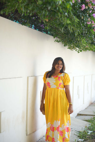 SUNSHINE BLOOSOM | MATERNITY KURTI ANKLE LENGTH