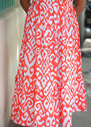 CORAL MAZE | MATERNITY MAXI ANKLE LENGTH