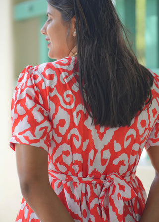 CORAL MAZE | MATERNITY MAXI ANKLE LENGTH