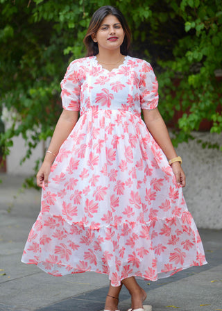 ORANGE BLUSH | MATERNITY GEORGETTE MAXI ANKLE LENGTH