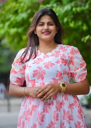 ORANGE BLUSH | MATERNITY GEORGETTE MAXI ANKLE LENGTH