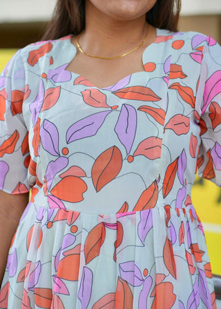 SAGE LEAF | MATERNITY GEORGETTE MAXI ANKLE LENGTH