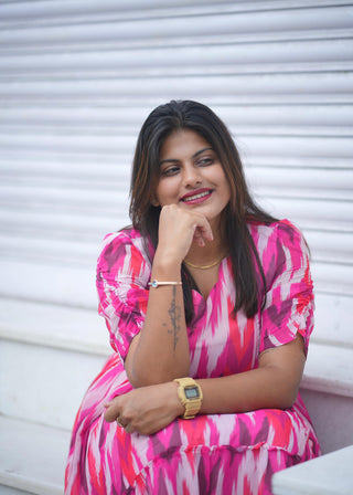 PINK MIRAGE | MATERNITY GEORGETTE MAXI ANKLE LENGTH