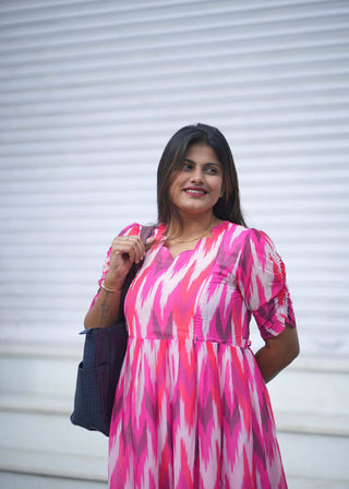 PINK MIRAGE | MATERNITY GEORGETTE MAXI ANKLE LENGTH