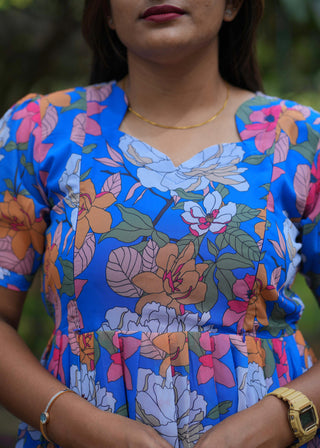 FLORAL SKY SYMPHONY | MATERNITY GEORGETTE MAXI ANKLE LENGTH