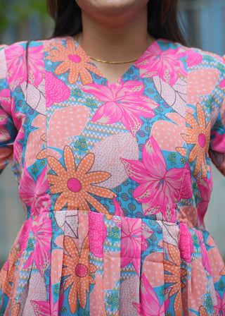 PINK PARADISE | MATERNITY GEORGETTE MAXI ANKLE LENGTH