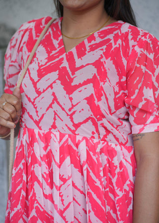 CHEVRON DREAM | MATERNITY GEORGETTE MAXI ANKLE LENGTH