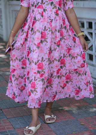 ROSE | MATERNITY GEORGETTE MAXI ANKLE LENGTH