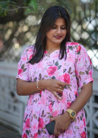 ROSE | MATERNITY GEORGETTE MAXI ANKLE LENGTH