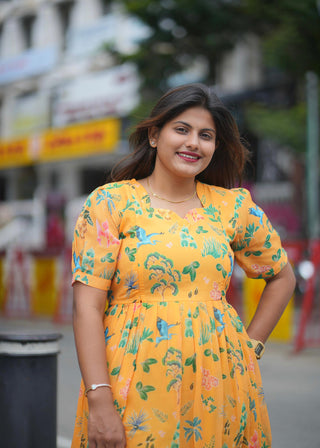 GOLDEN GARDEN | MATERNITY GEORGETTE MAXI ANKLE LENGTH