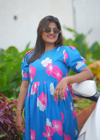 SKYFLOWER CASCADE | MATERNITY MAXI ANKLE LENGTH