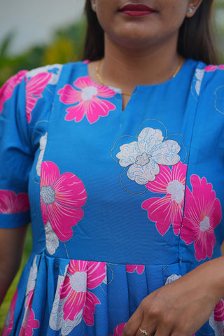 SKYFLOWER CASCADE | MATERNITY MAXI ANKLE LENGTH