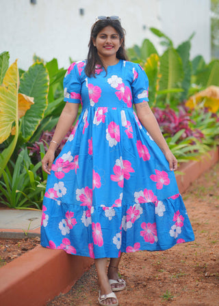 SKYFLOWER CASCADE | MATERNITY MAXI ANKLE LENGTH