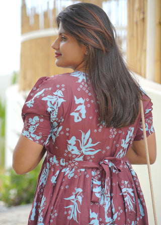 VINTAGE LEAF | MATERNITY MAXI ANKLE LENGTH