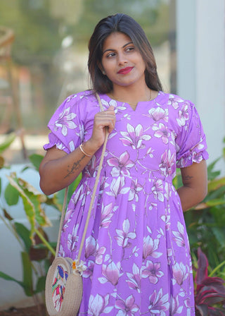 LILAC GARDEN | MATERNITY MAXI ANKLE LENGTH