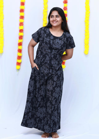 TIE & DYE | ZIPLESS MATERNITY MAXI-SHORT SLEEVES | ANKLE LENGTH MAXI