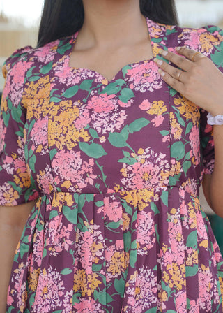 CASCADE BLOOM | MATERNITY MAXI ANKLE LENGTH