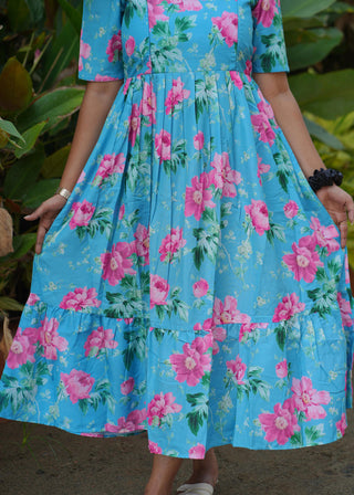 SKYBLUE GARDENIA | MATERNITY MAXI ANKLE LENGTH