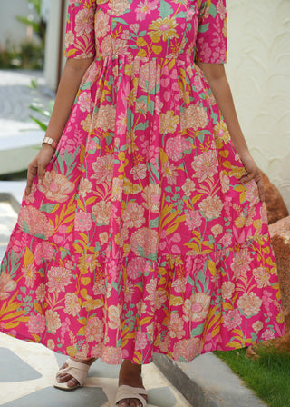 FLORAL RADIANCE | MATERNITY MAXI ANKLE LENGTH