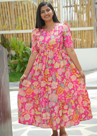 FLORAL RADIANCE | MATERNITY MAXI ANKLE LENGTH
