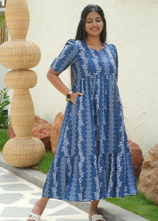 RAINY FLOWERS | MATERNITY MAXI ANKLE LENGTH