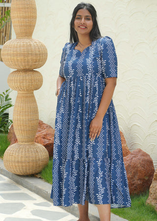 RAINY FLOWERS | MATERNITY MAXI ANKLE LENGTH