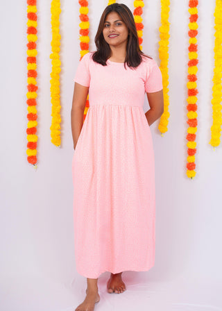 TINY FLOWERS | NON-FEEDING MAXI – SHORT SLEEVES | FULL LENGTH MAXI