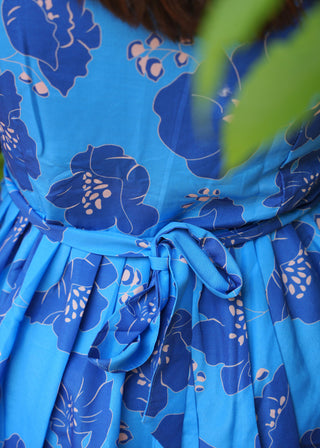 BLUE FLORAL | MATERNITY MAXI ANKLE LENGTH