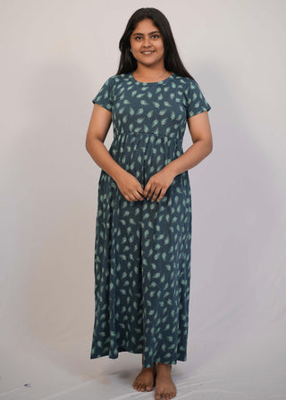 FEATHERS | NON-FEEDING MAXI – SHORT SLEEVES | ANKLE LENGTH MAXI