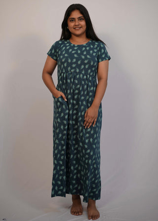 FEATHERS | NON-FEEDING MAXI – SHORT SLEEVES | ANKLE LENGTH MAXI