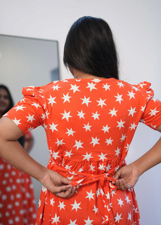 STAR | NON-FEEDING MAXI – PUFF SLEEVES | FULL LENGTH MAXI