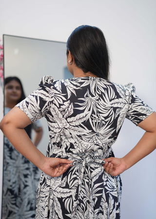 ISLAND CANOPY | ZIPLESS MATERNITY MAXI-PUFF SLEEVES | FULL LENGTH MAXI