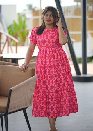 PINK TRELIS | MATERNITY MAXI ANKLE LENGTH