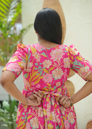 FLORAL RADIANCE | MATERNITY MAXI ANKLE LENGTH