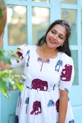 ELEPHANT | MATERNITY COTTON MAXI ANKLE LENGTH