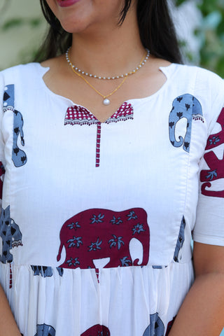 ELEPHANT | MATERNITY COTTON MAXI ANKLE LENGTH