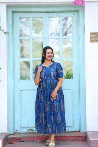 BREEZY WINDOW | MATERNITY COTTON MAXI ANKLE LENGTH