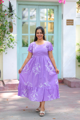INDIGO DAHALIA | MATERNITY COTTON MAXI ANKLE LENGTH