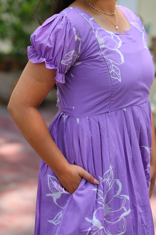 INDIGO DAHALIA | MATERNITY COTTON MAXI ANKLE LENGTH