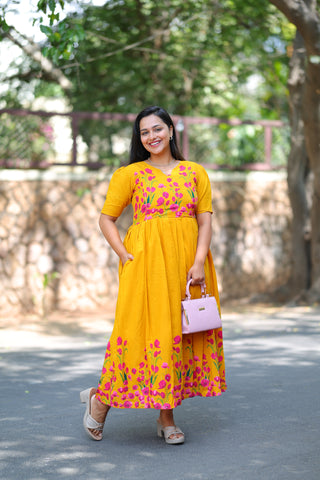 SUNLIT | MATERNITY COTTON MAXI ANKLE LENGTH