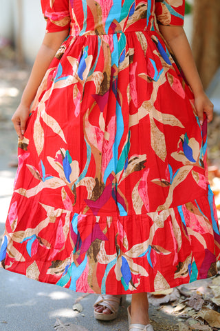 ELEGANT NATURE | MATERNITY COTTON MAXI ANKLE LENGTH